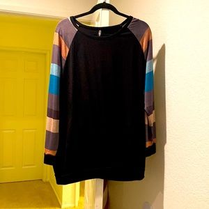 Allegrace long sleeve multi-color blouse 20W
